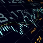 Depositphotos 654844484 stock photo screen stock exchange information candle