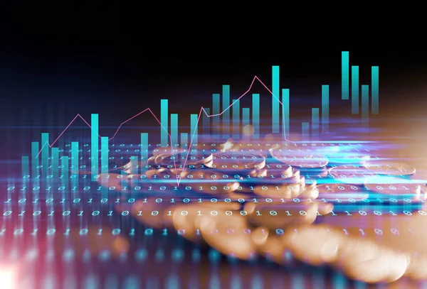 Depositphotos 201827018 stock photo double exposure image stock market